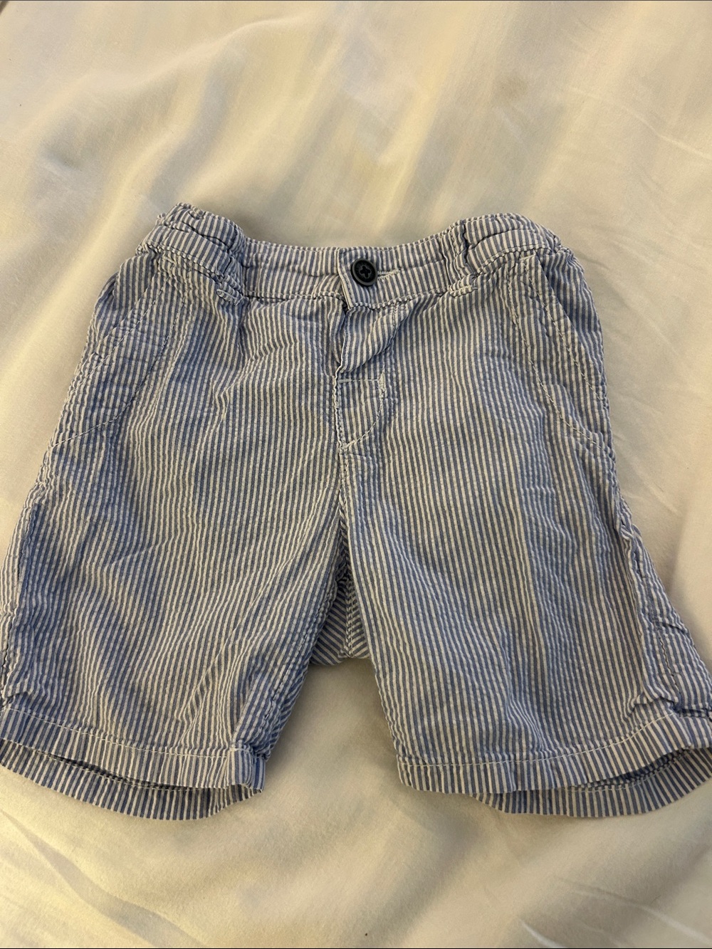 H&M Blue and White Seersucker Shorts